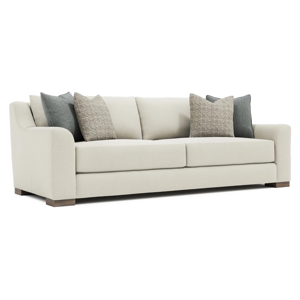A sofa, shown in the selected fabric