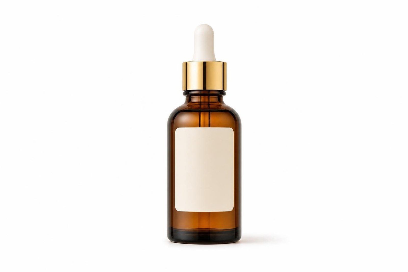 A glass dropper bottle of serum, shown in the selected glass